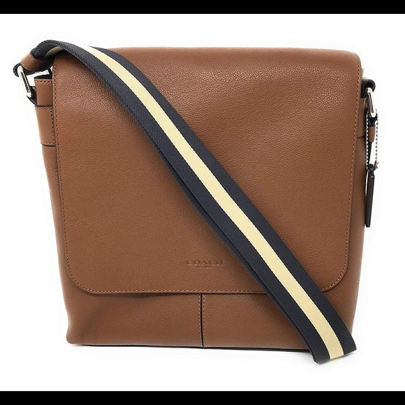 Coach Bags Coach Mens Crossbody Saddle Brown Leather Messenger Bag